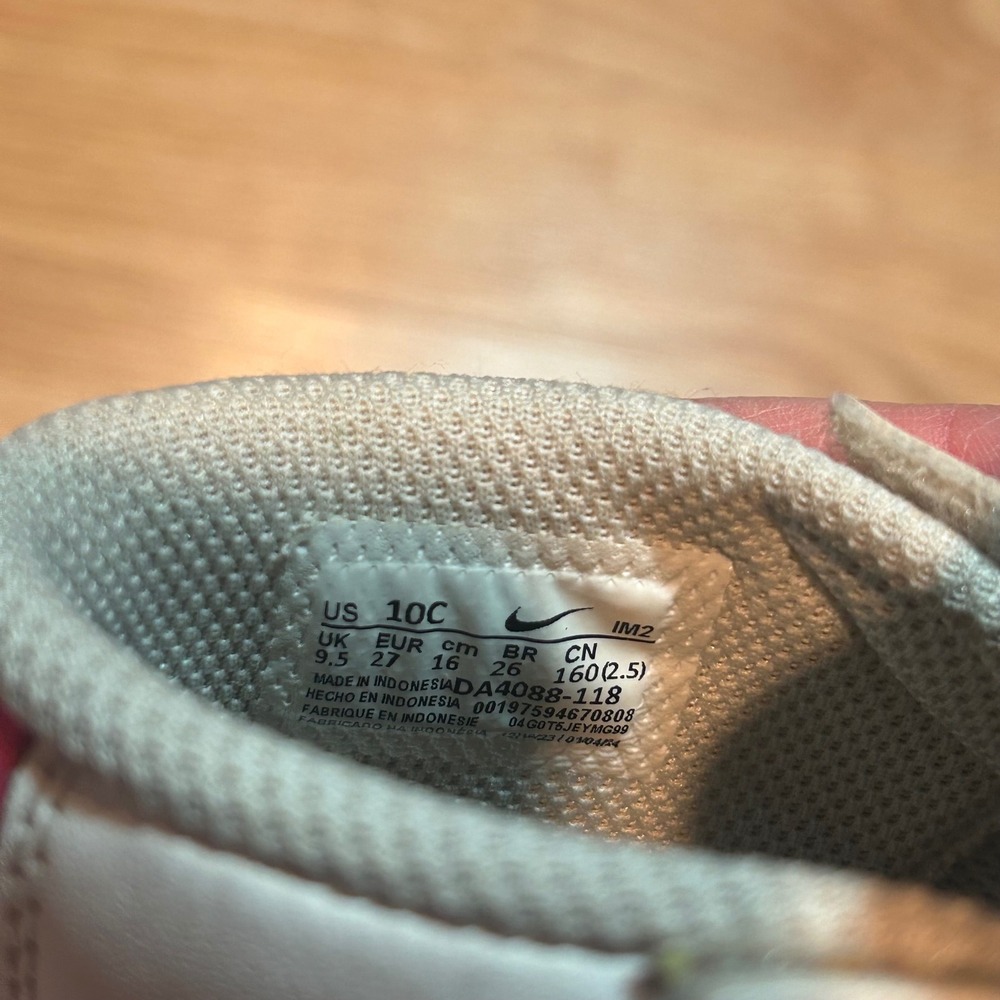 Nike Blazer Mid 77 Toddler Shoes White Pink Size 10C - Picture 6 of 6